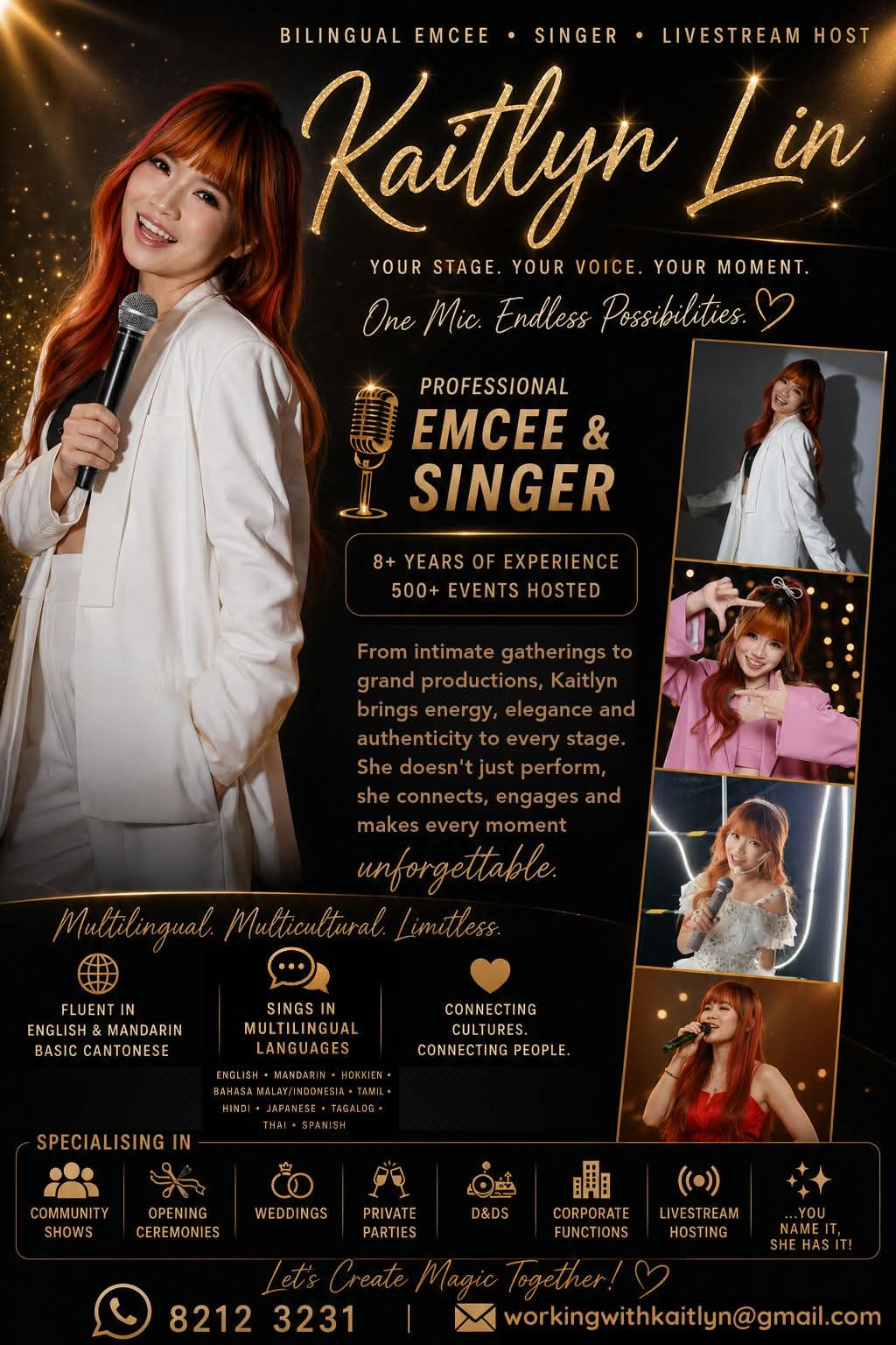 Kaitlyn Lin — Emcee & Singer