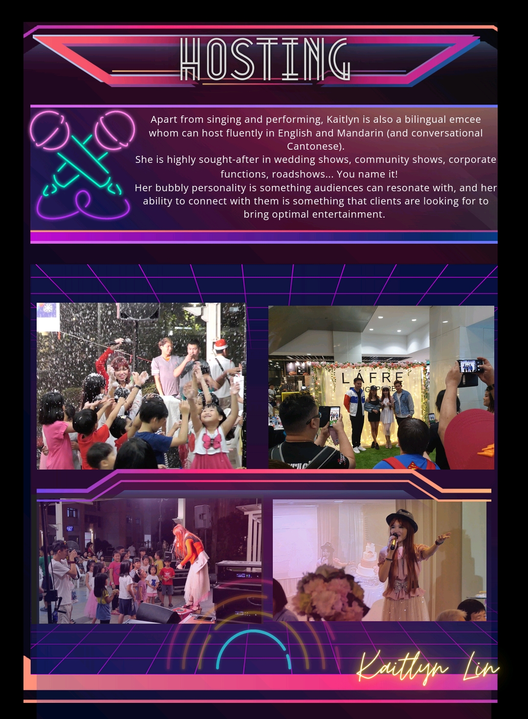Kaitlyn Lin Emcee & Stage Profile Introduction